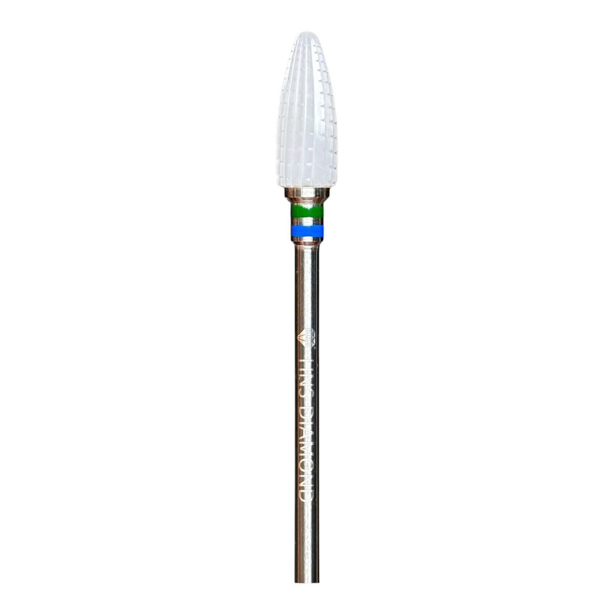 HNS DIAMOND NAIL DRILL BIT 3/32 WHITE FLAME CERAMIC 5IN1