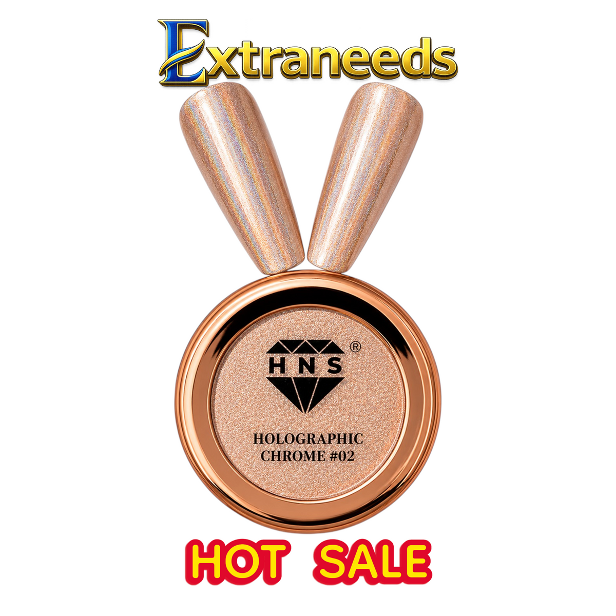 HNS DIAMOND HOLOGRAPHIC CHROME POWDER 12 COLORS COLECCTION free 2 base chorme HNS