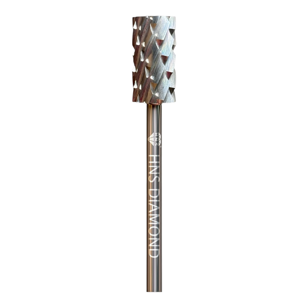 HNS DIAMOND NAIL DRILL BITS 3/32" LARGE BARREL CROSS CUT (SILVER)