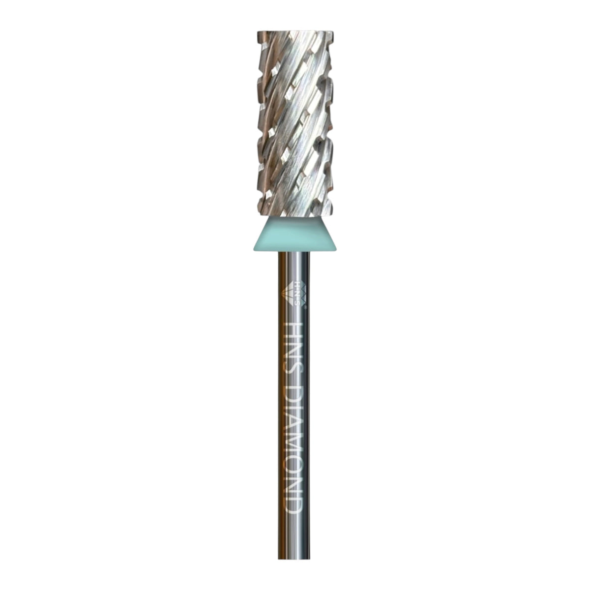 HNS DIAMOND NAIL DRILL BITS 3/32" SMALL BARREL  CROSS CUT (SILVER)