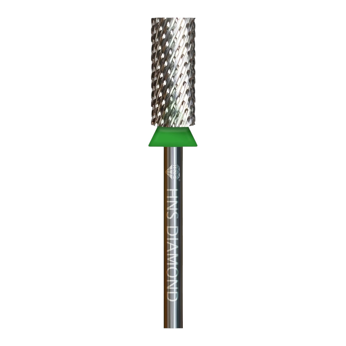 HNS DIAMOND NAIL DRILL BITS 3/32" SMALL BARREL  CROSS CUT (SILVER)