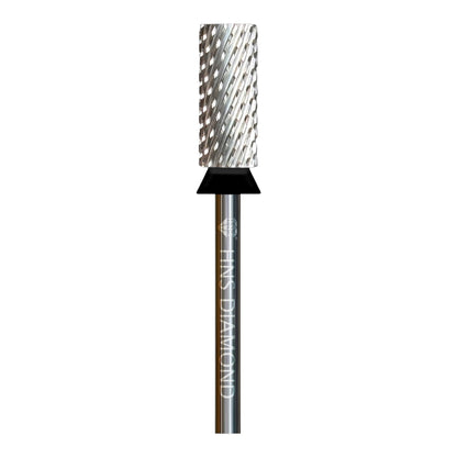 HNS DIAMOND NAIL DRILL BITS 3/32" SMALL BARREL  CROSS CUT (SILVER)