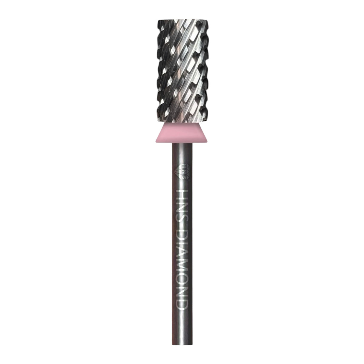HNS DIAMOND NAIL DRILL BITS 3/32" LARGE BARREL  CROSS CUT (SILVER)
