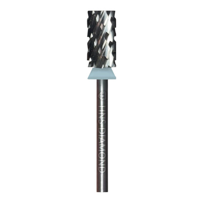 HNS DIAMOND NAIL DRILL BITS 3/32" LARGE BARREL  CROSS CUT (SILVER)