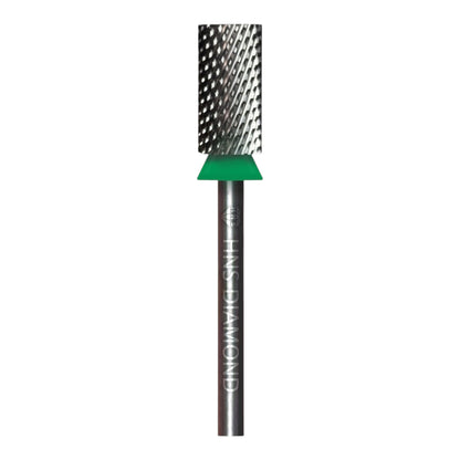 HNS DIAMOND NAIL DRILL BITS 3/32" LARGE BARREL  CROSS CUT (SILVER)