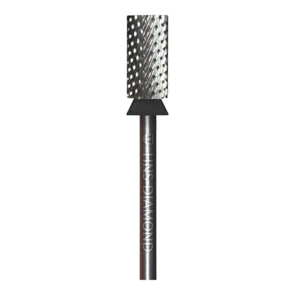 HNS DIAMOND NAIL DRILL BITS 3/32" LARGE BARREL  CROSS CUT (SILVER)