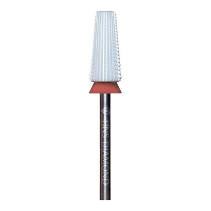HNS DIAMOND NAIL DRILL BITS 3/32" BARREL 2 WAY CERAMIC TAPERRD WHITE
