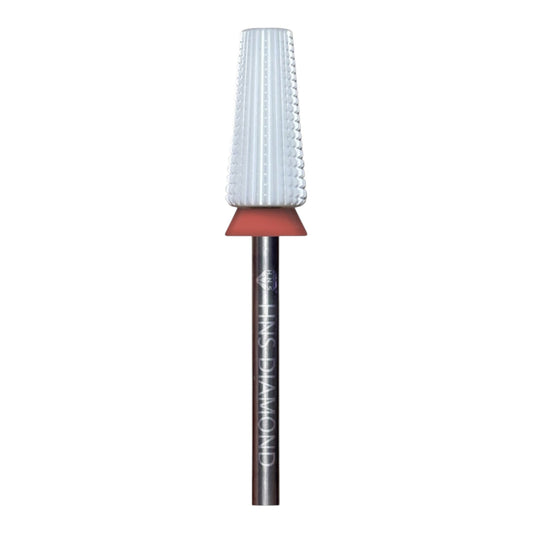 HNS DIAMOND NAIL DRILL BITS 3/32" BARREL 2 WAY CERAMIC TAPERRD WHITE