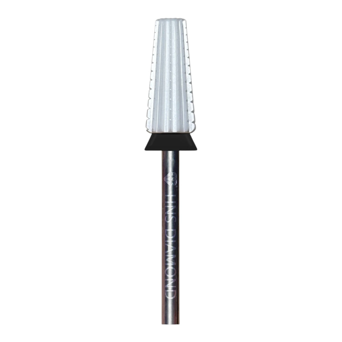 HNS DIAMOND NAIL DRILL BITS 3/32" BARREL 2 WAY CERAMIC TAPERRD WHITE