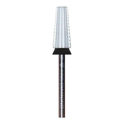 HNS DIAMOND NAIL DRILL BITS 3/32" BARREL 2 WAY CERAMIC TAPERRD WHITE