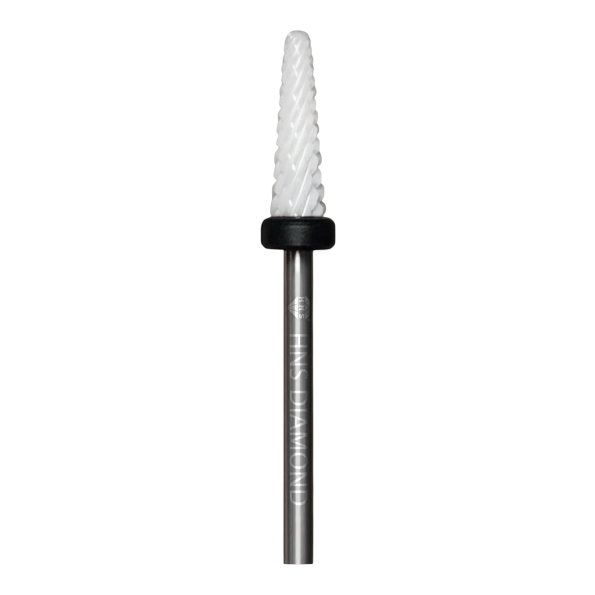 HNS DIAMOND NAIL DRILL BIT 3/32  UNDER NAIL CLEAR WHITE FLAME CERAMIC 5IN1
