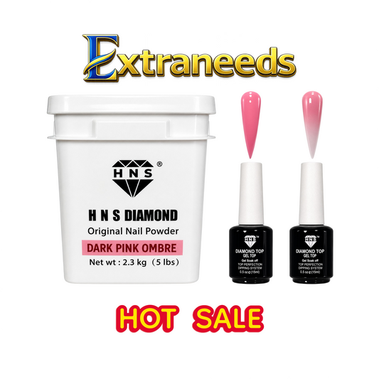 HNS DARK PINK OMBRE 5LBS  FREE 2 TOP  HNS DIAMOND