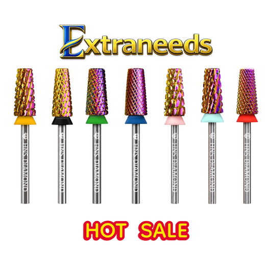 HNS DIAMOND NAIL DRILL BITS 3/32" CROSS CUT BIT 5IN1