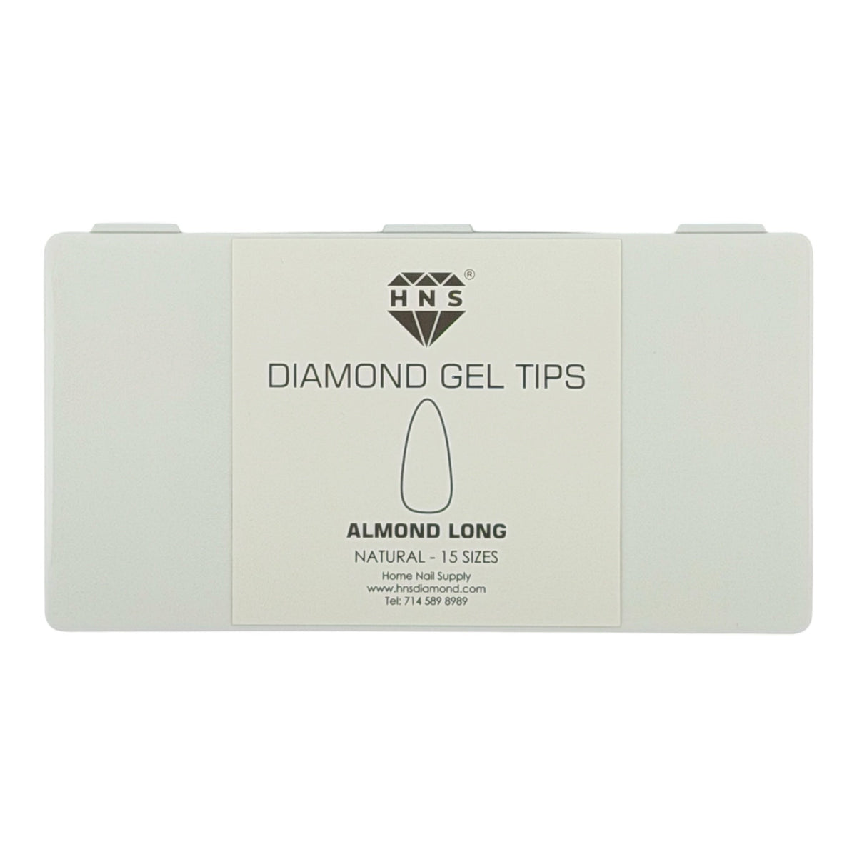 HNS DIAMOND GEL TIPS ALMOND