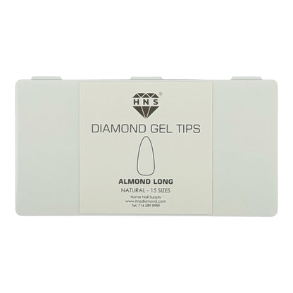 HNS DIAMOND GEL TIPS ALMOND