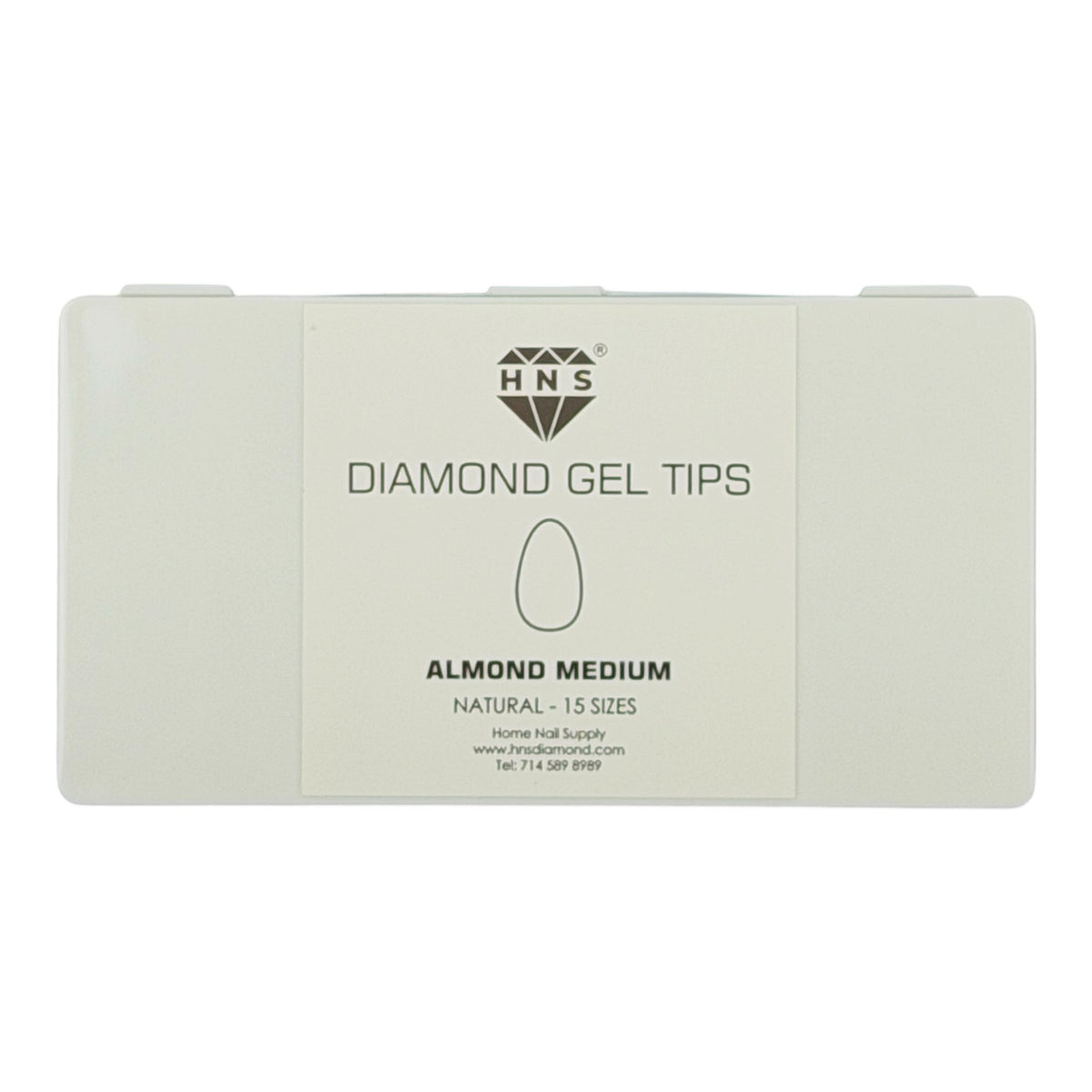 HNS DIAMOND GEL TIPS ALMOND