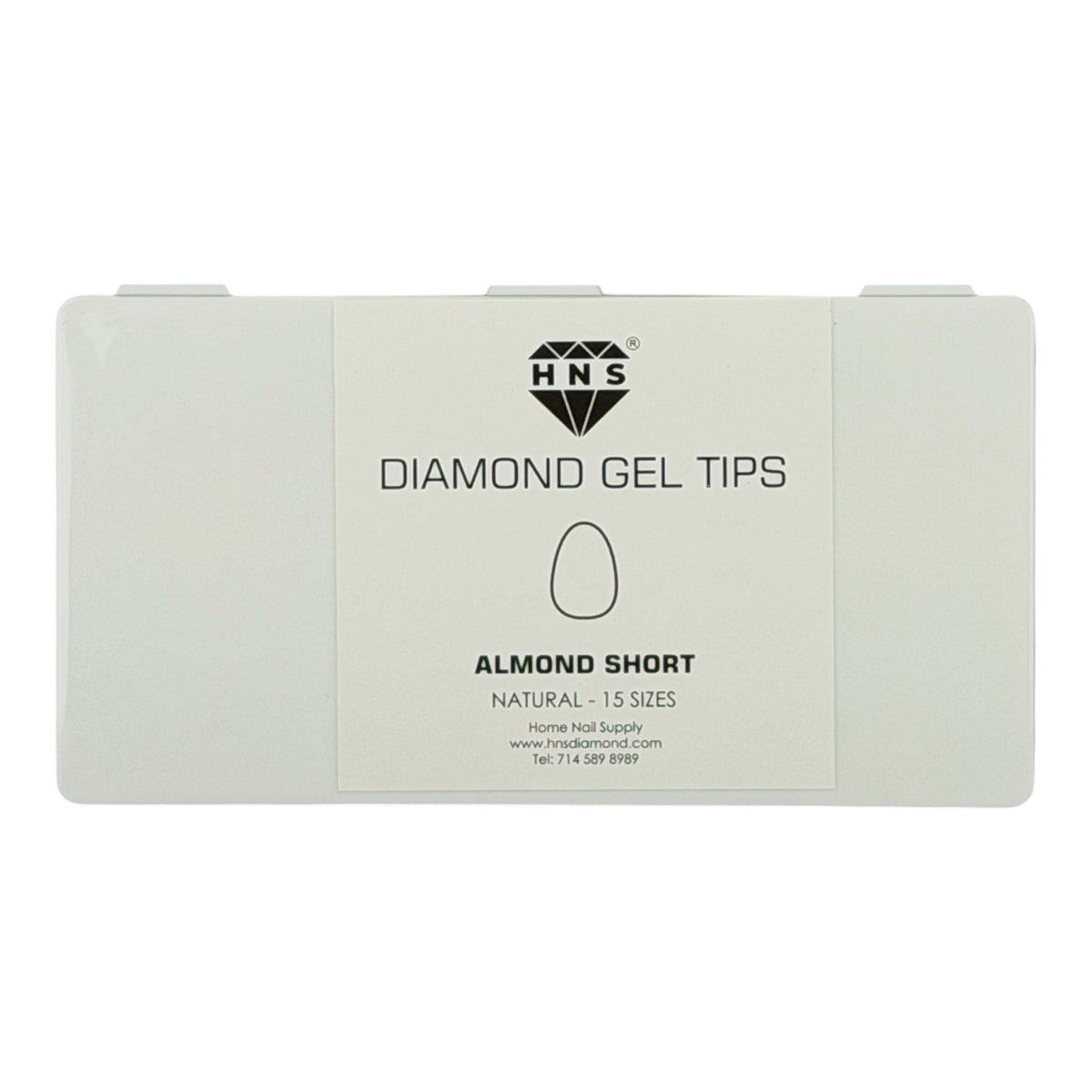 HNS DIAMOND GEL TIPS ALMOND