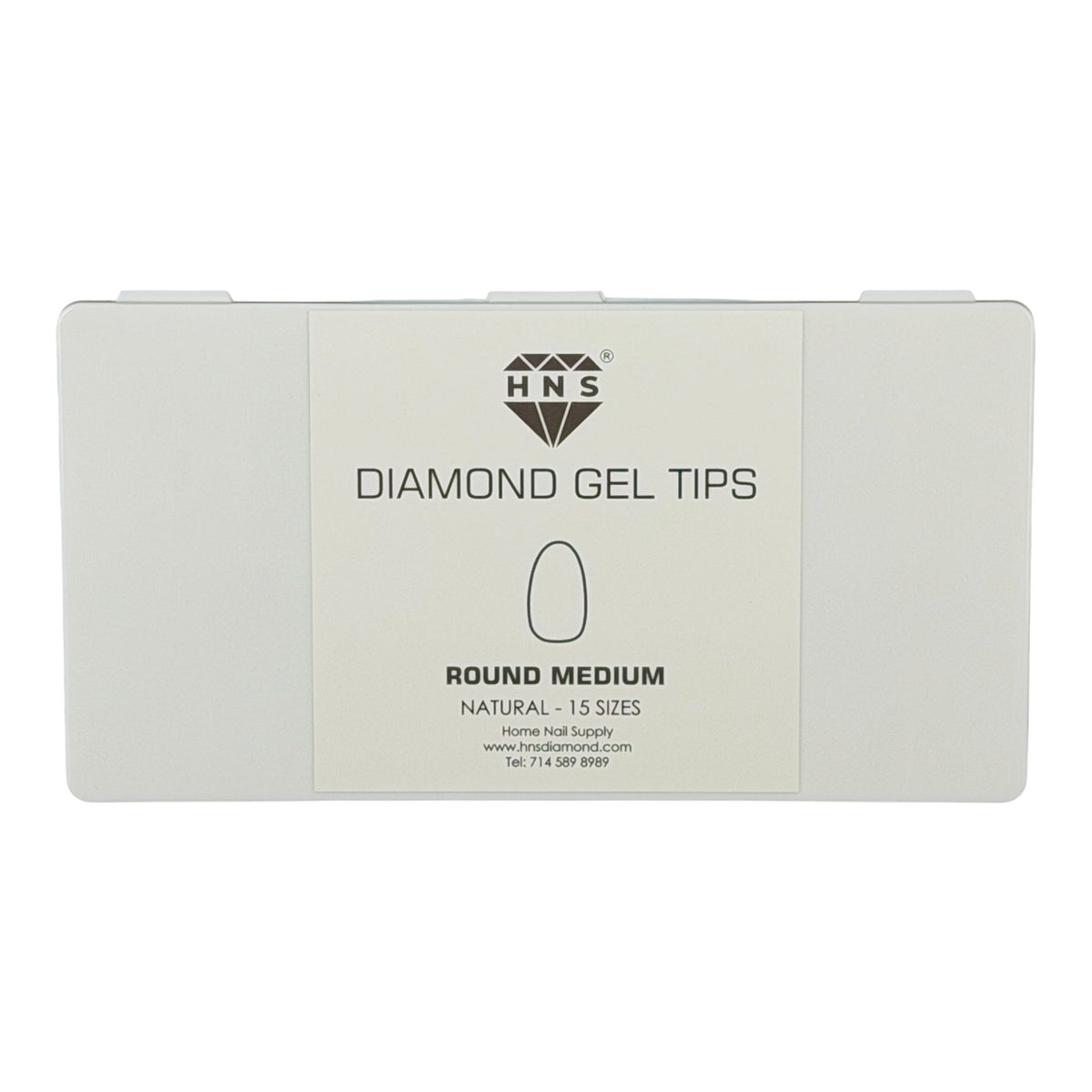 HNS DIAMOND GEL TIPS ROUND
