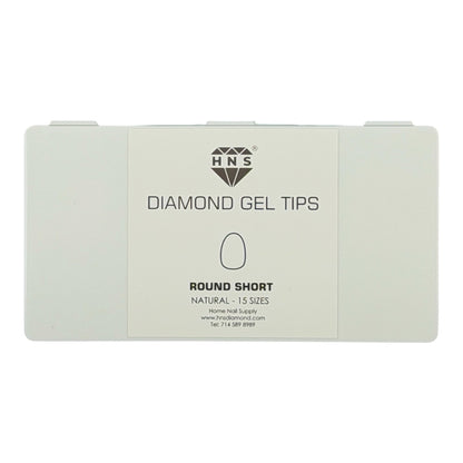 HNS DIAMOND GEL TIPS ROUND