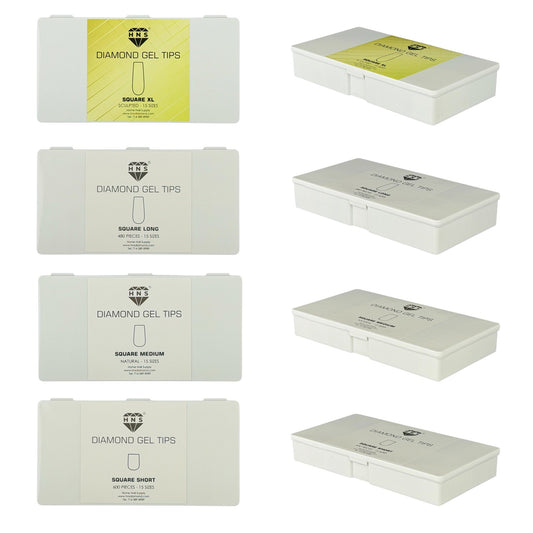 HNS DIAMOND GEL TIPS SQUARE