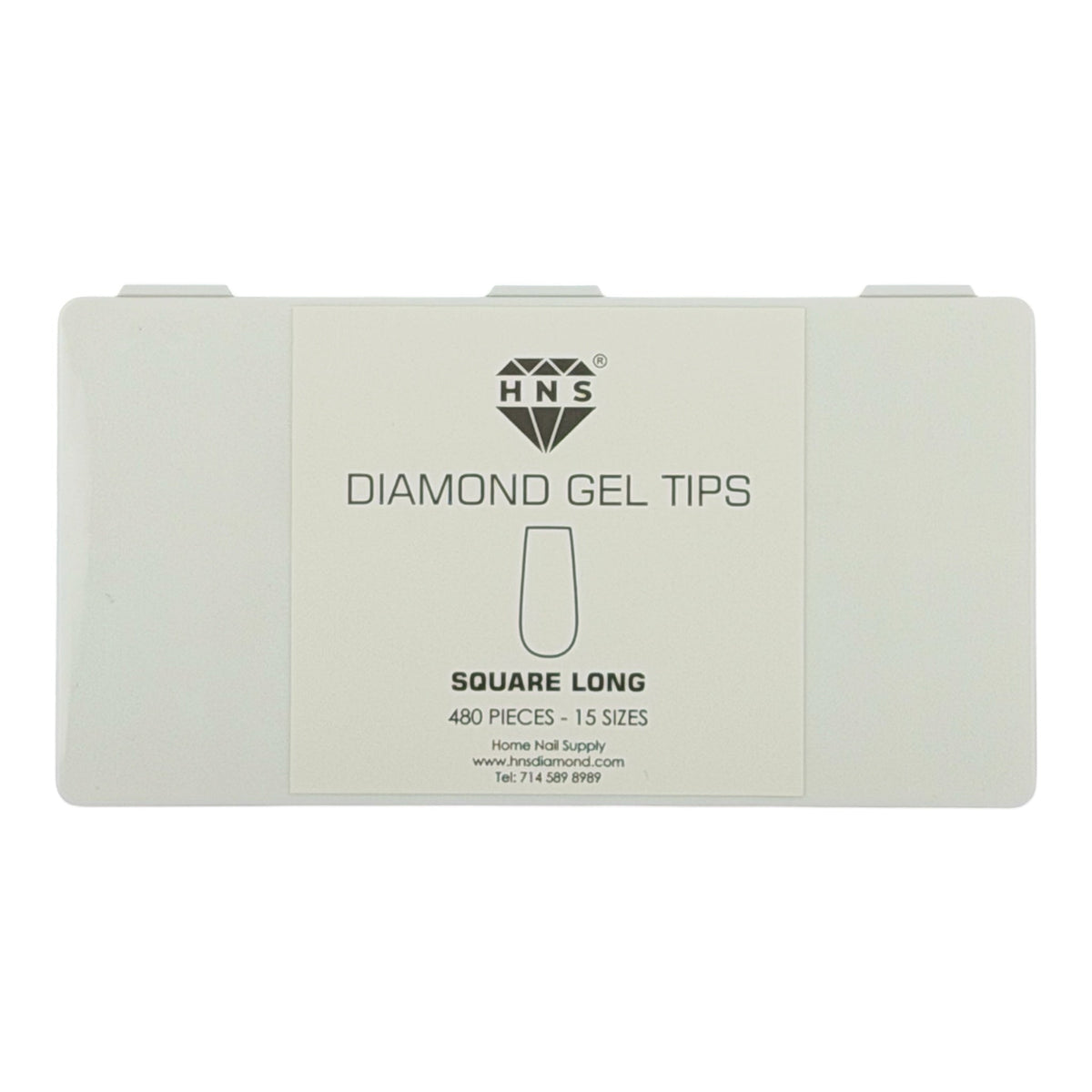 HNS DIAMOND GEL TIPS SQUARE