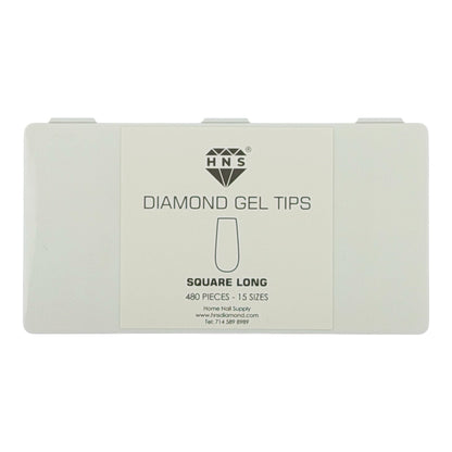 HNS DIAMOND GEL TIPS SQUARE