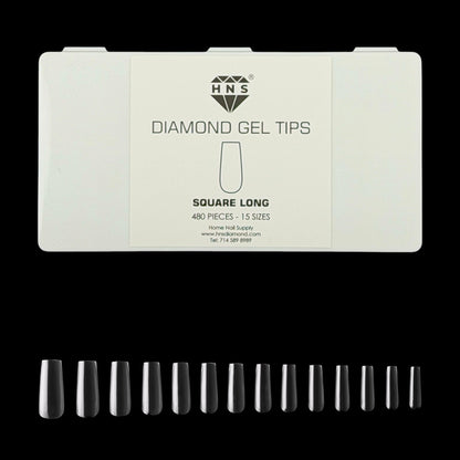 HNS DIAMOND GEL TIPS SQUARE