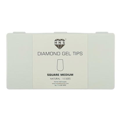 HNS DIAMOND GEL TIPS SQUARE