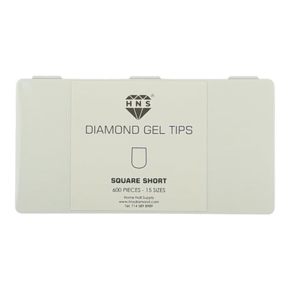 HNS DIAMOND GEL TIPS SQUARE