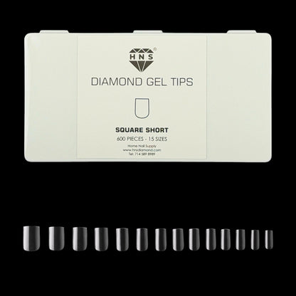 HNS DIAMOND GEL TIPS SQUARE