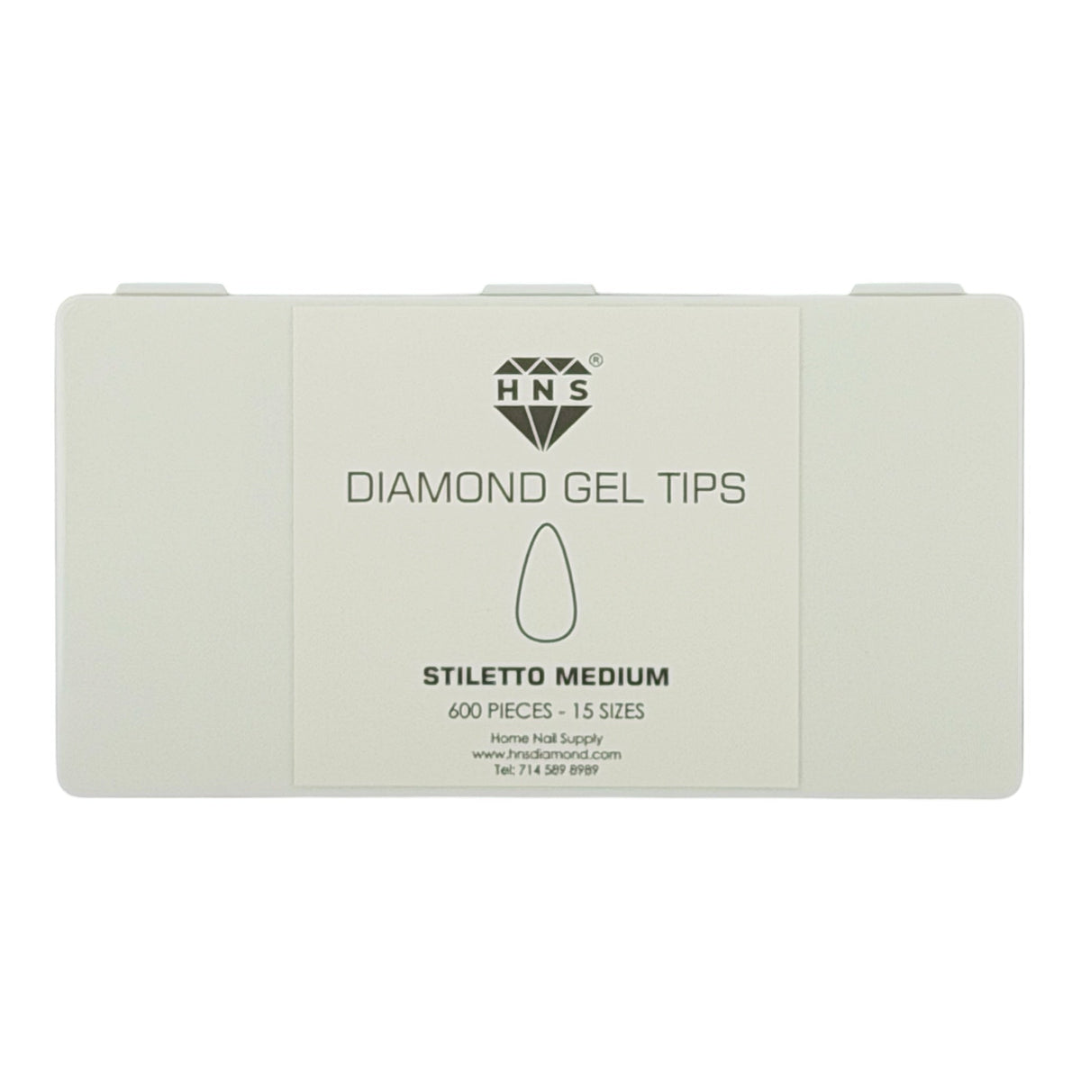 HNS DIAMOND GEL TIPS STILETTO