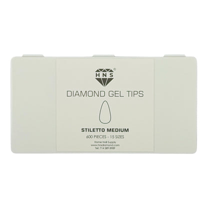HNS DIAMOND GEL TIPS STILETTO