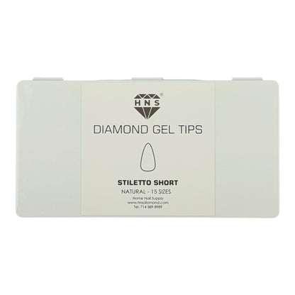 HNS DIAMOND GEL TIPS STILETTO