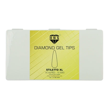 HNS DIAMOND GEL TIPS STILETTO