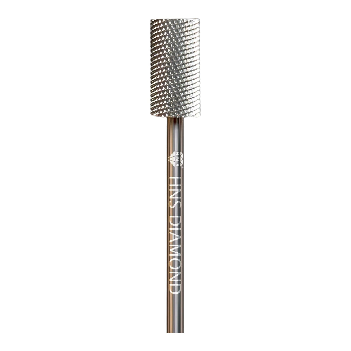 HNS DIAMOND NAIL DRILL BITS 3/32" LARGE BARREL  CROSS CUT (SILVER)