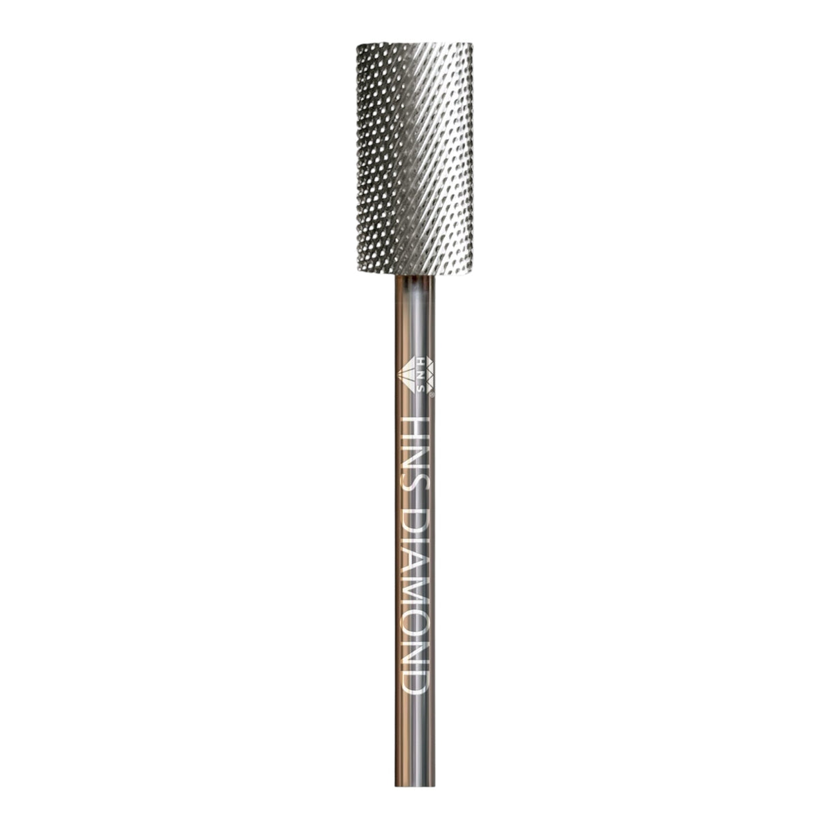 HNS DIAMOND NAIL DRILL BITS 3/32" LARGE BARREL  CROSS CUT (SILVER)