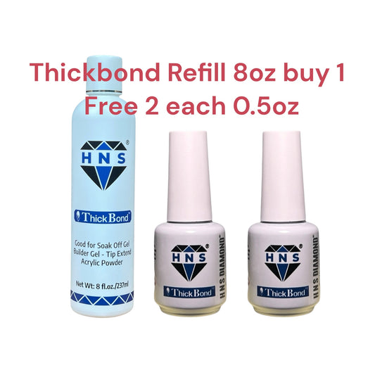 HNS DIAMOND THICKBOND 8 OZ BUY 1 FREE 2EACH O.5OZ