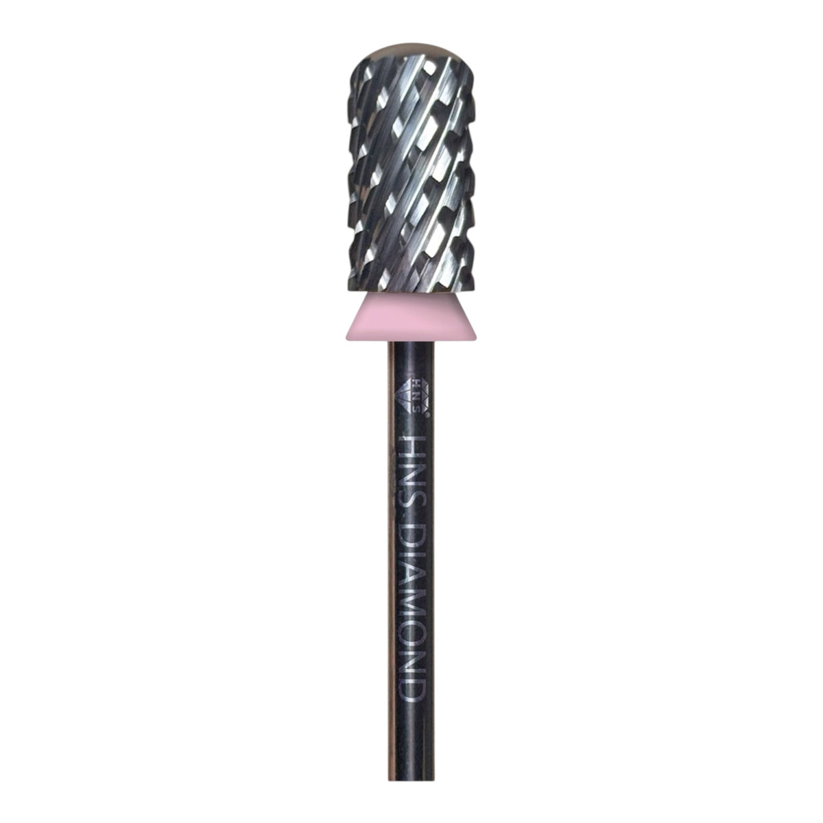 HNS DIAMOND NAIL DRILL BITS 3/32"SAFETY SMOOTH ROUND TOP CARBIDE (SILVER)