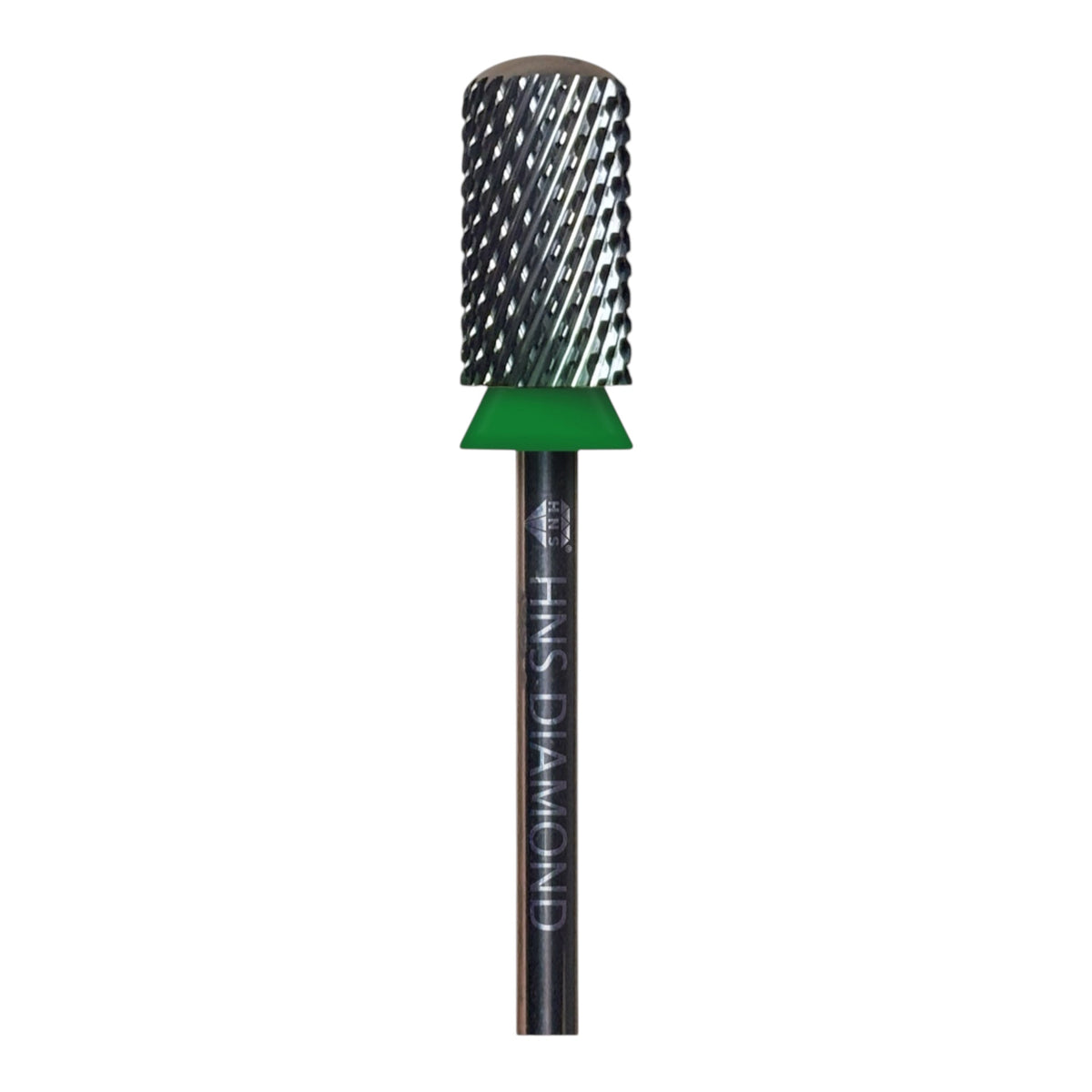 HNS DIAMOND NAIL DRILL BITS 3/32"SAFETY SMOOTH ROUND TOP CARBIDE (SILVER)