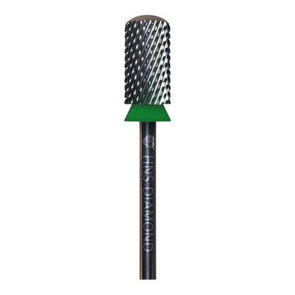 HNS DIAMOND NAIL DRILL BITS 3/32"SAFETY SMOOTH ROUND TOP CARBIDE (SILVER)