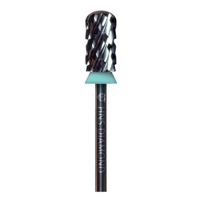 HNS DIAMOND NAIL DRILL BITS 3/32"SAFETY SMOOTH ROUND TOP CARBIDE (SILVER)